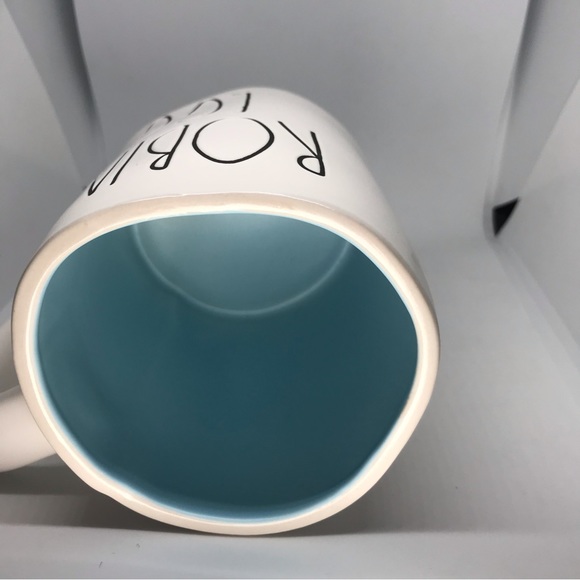 Rae Dunn Robin's Egg Blue Interior Mug Cup Artisan Collection by Magenta NEW - Picture 4 of 8